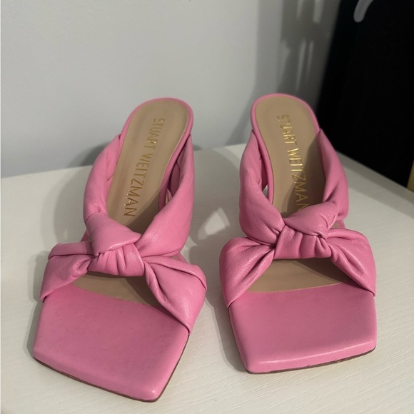 Stuart Weitzman Shoes - Stuart Weitzman pink sandal heels